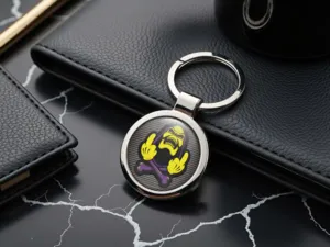 Metal Keychain Universal Finish Glossy Style